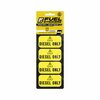 Fuel Stickers Diesel Only Sticker, Fuel Can & Outdoor Power Equipment, Hvy-Dty, Yellow/Black, 2''x1'', 40PK Z-2X1DY-40PK